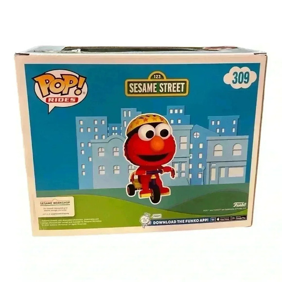 Funko Pop! Rides Sesame Street Elmo on Trike #309 - Picture 2 of 3